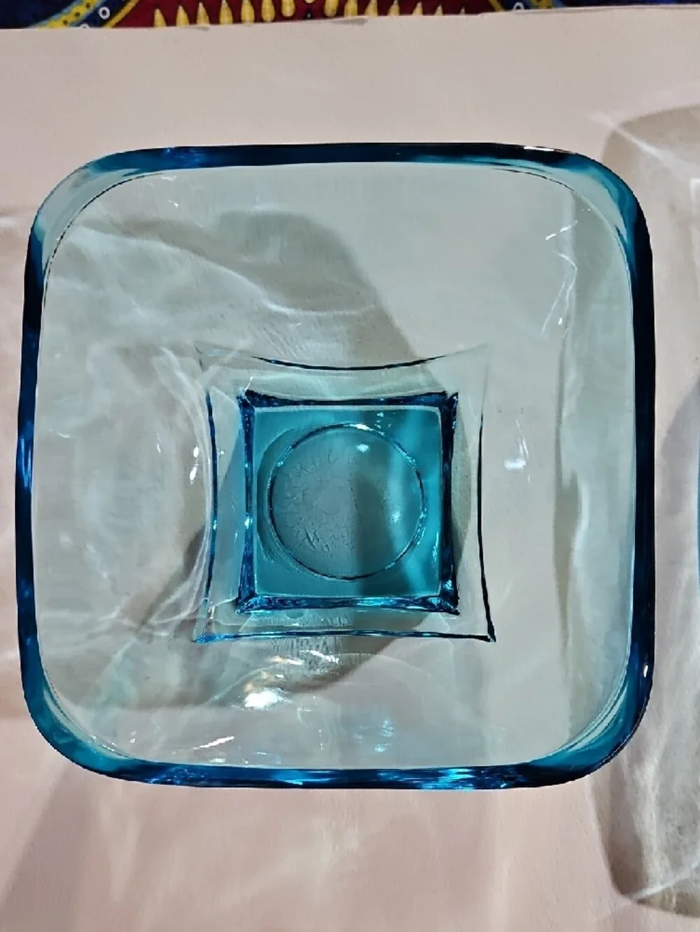 Hazel Atlas Capri Blue Colonial (Azure/Turquoise) 1960s Mid-Century Modern Bowls
